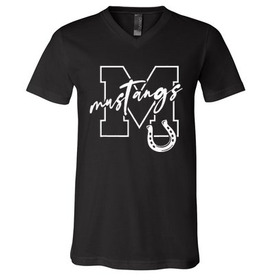 Mustangs V-Neck T-Shirt