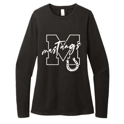 Mustangs Womens CVC Long Sleeve Shirt