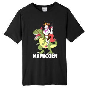 Mamicorn Mami Unicorn Riding Trex Dinosaur Mom Mama Cow Gift Tall Fusion ChromaSoft Performance T-Shirt