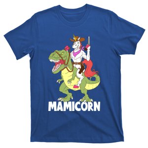 Mamicorn Mami Unicorn Riding Trex Dinosaur Mom Mama Cow Gift T-Shirt