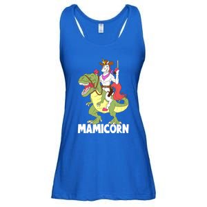 Mamicorn Mami Unicorn Riding Trex Dinosaur Mom Mama Cow Gift Ladies Essential Flowy Tank