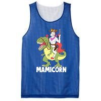 Mamicorn Mami Unicorn Riding Trex Dinosaur Mom Mama Cow Gift Mesh Reversible Basketball Jersey Tank