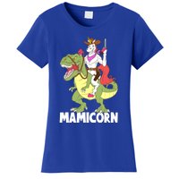 Mamicorn Mami Unicorn Riding Trex Dinosaur Mom Mama Cow Gift Women's T-Shirt