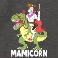 Mamicorn Mami Unicorn Riding Trex Dinosaur Mom Mama Cow Gift Vector Backpack