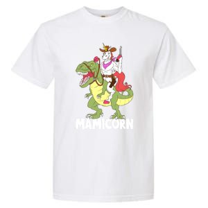 Mamicorn Mami Unicorn Riding Trex Dinosaur Mom Mama Cow Gift Garment-Dyed Heavyweight T-Shirt