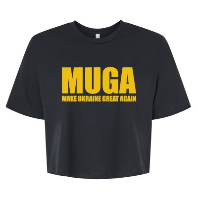 Muga Make Ukraine Great Again Bella+Canvas Jersey Crop Tee