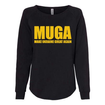 Muga Make Ukraine Great Again Womens California Wash Sweatshirt