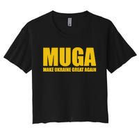 Muga Make Ukraine Great Again Women's Crop Top Tee