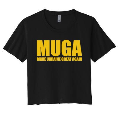 Muga Make Ukraine Great Again Women's Crop Top Tee