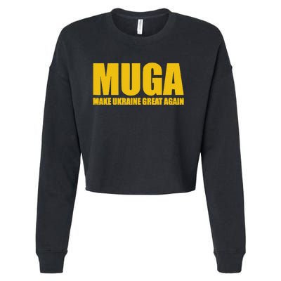 Muga Make Ukraine Great Again Cropped Pullover Crew