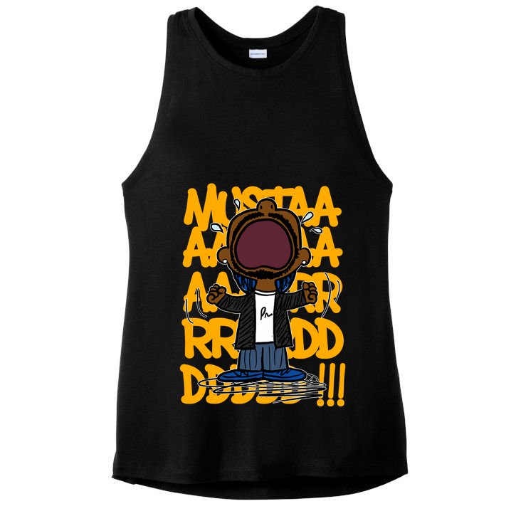 Mustard Ladies PosiCharge Tri-Blend Wicking Tank