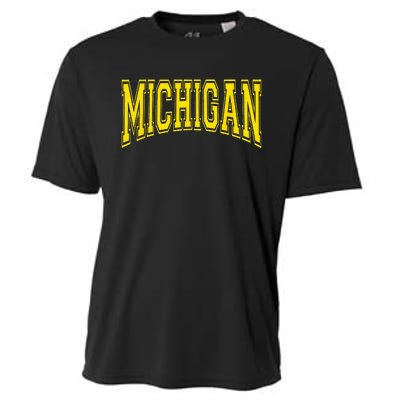 Michigan Mi Usa United States Cooling Performance Crew T-Shirt