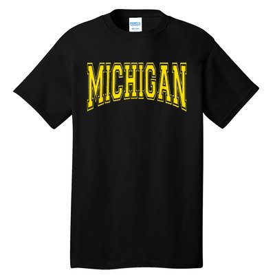 Michigan Mi Usa United States Tall T-Shirt