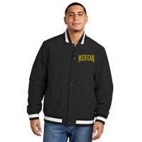 Michigan Mi Usa United States Insulated Varsity Jacket