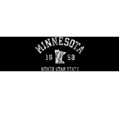 Minnesota Mn Vintage Sports Design Minnesotan Bumper Sticker