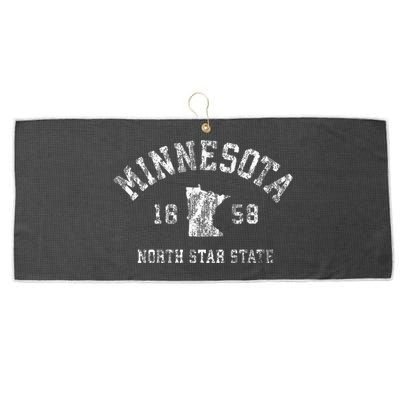 Minnesota Mn Vintage Sports Design Minnesotan Large Microfiber Waffle Golf Towel