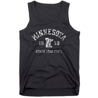 Minnesota Mn Vintage Sports Design Minnesotan Tank Top