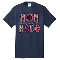 Mom Mode Vintage All Day Western Leopard Mom Mother Day Tall T-Shirt