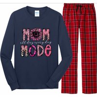 Mom Mode Vintage All Day Western Leopard Mom Mother Day Long Sleeve Pajama Set