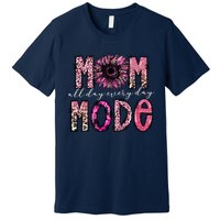 Mom Mode Vintage All Day Western Leopard Mom Mother Day Premium T-Shirt