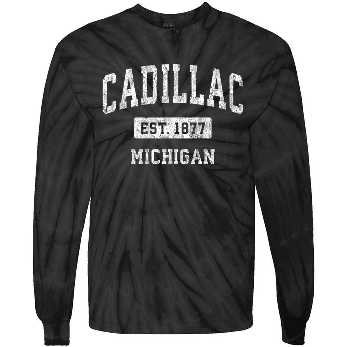 Michigan Mi Vintage Sports Tie-Dye Long Sleeve Shirt