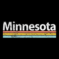 Minnesota Mn Vintage Worn Design Retro Stripes Classic Sweatshirt