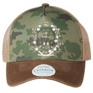 Marian Medal Virgin Mary Marian Cross Legacy Tie Dye Trucker Hat