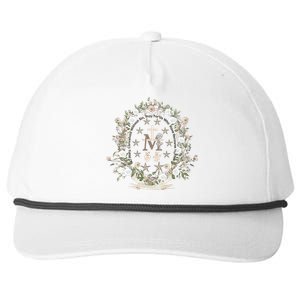 Marian Medal Virgin Mary Marian Cross Snapback Five-Panel Rope Hat