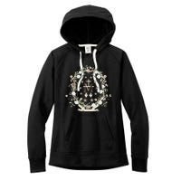 Marian Medal Virgin Mary Marian Cross Women's Fleece Hoodie