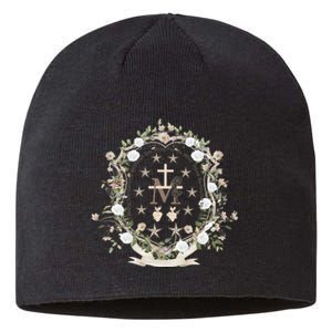 Marian Medal Virgin Mary Marian Cross Sustainable Beanie