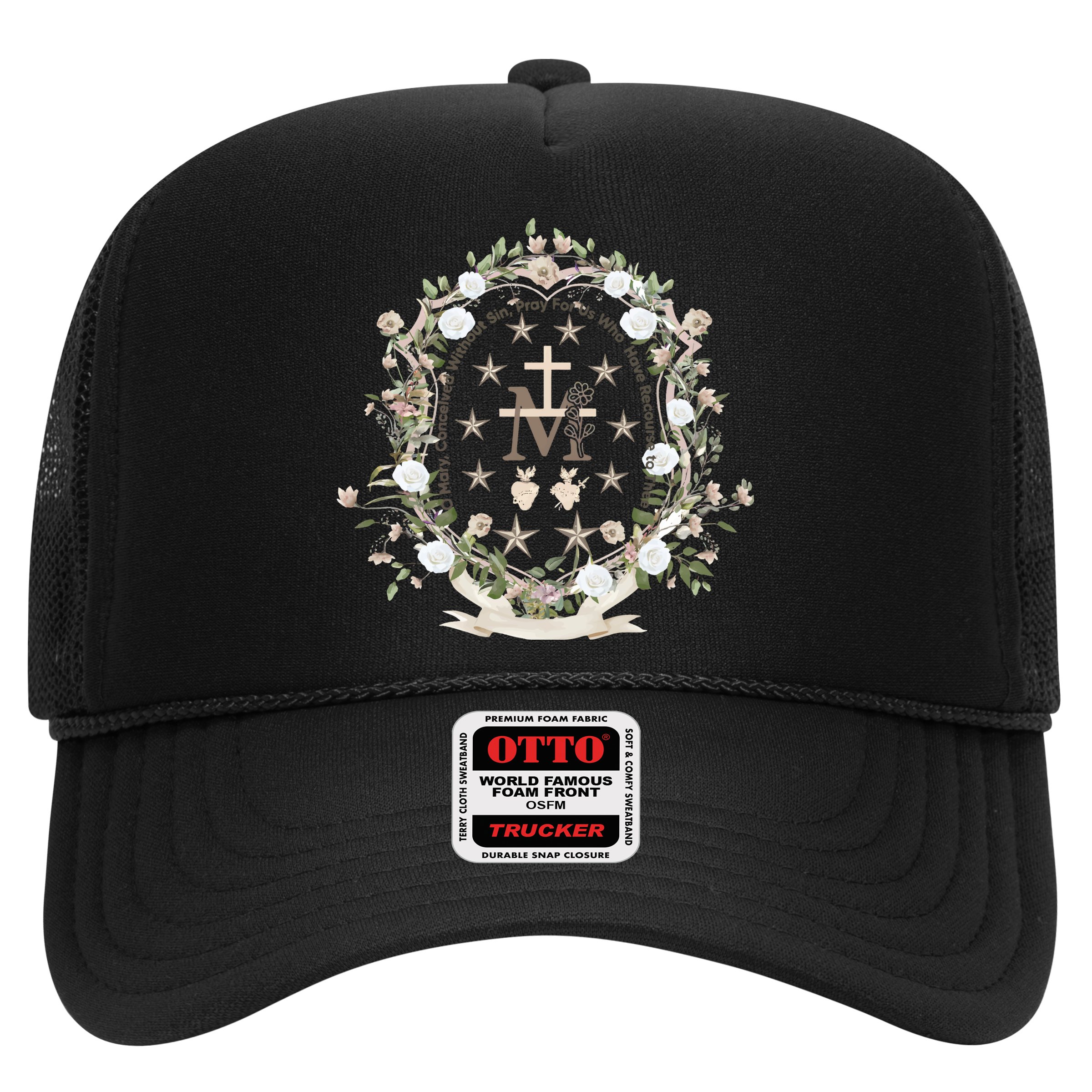Marian Medal Virgin Mary Marian Cross Hat