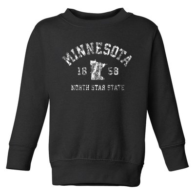 Minnesota Mn Vintage Sports Design Minnesotan Toddler Sweatshirt