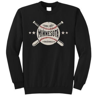 Minnesota Mn Vintage Baseball Sweatshirt