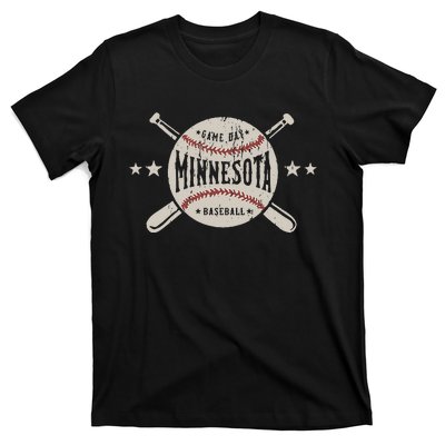 Minnesota Mn Vintage Baseball T-Shirt