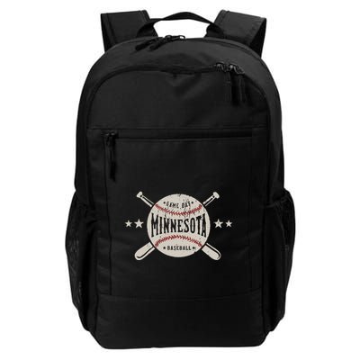 Minnesota Mn Vintage Baseball Backpack