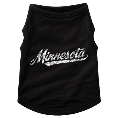 Minnesota Mn Vintage Sports Script Retro Doggie Tank