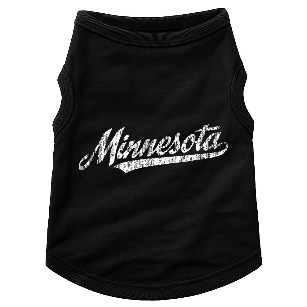 Minnesota Mn Vintage Sports Script Retro Doggie Tank