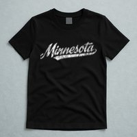 Minnesota Mn Vintage Sports Script Retro T-Shirt