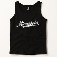 Minnesota Mn Vintage Sports Script Retro Tank Top