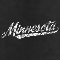 Minnesota Mn Vintage Sports Script Retro Golf Towel