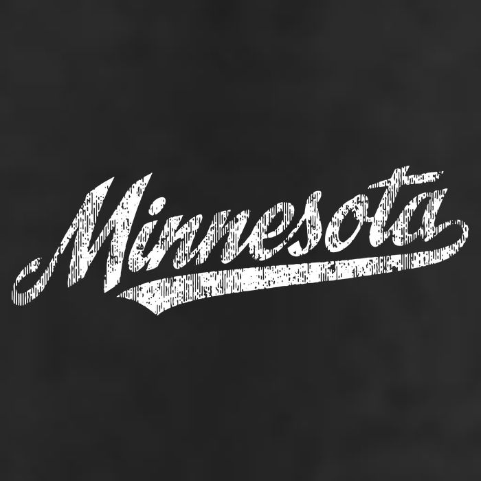 Minnesota Mn Vintage Sports Script Retro Golf Towel