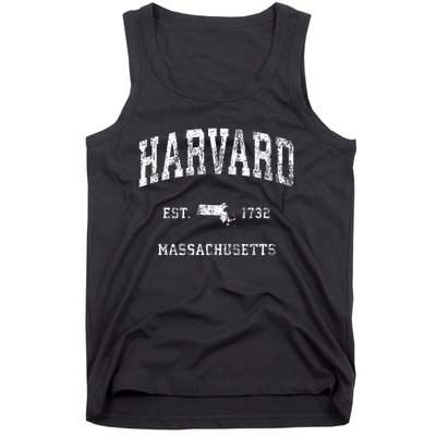 Massachusetts Ma Vintage Athletic Sports Tank Top