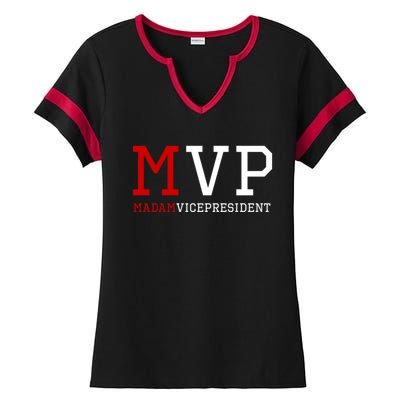 Mvp Madam Vice President Varsity Gift Ladies Halftime Notch Neck Tee