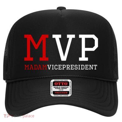 Mvp Madam Vice President Varsity Gift High Crown Mesh Back Trucker Hat