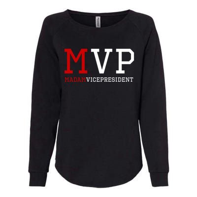 Mvp Madam Vice President Varsity Gift Womens California Wash Sweatshirt