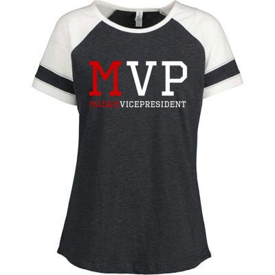 Mvp Madam Vice President Varsity Gift Enza Ladies Jersey Colorblock Tee