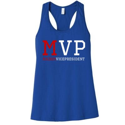 Mvp Madam Vice President Varsity Gift Women's Racerback Tank