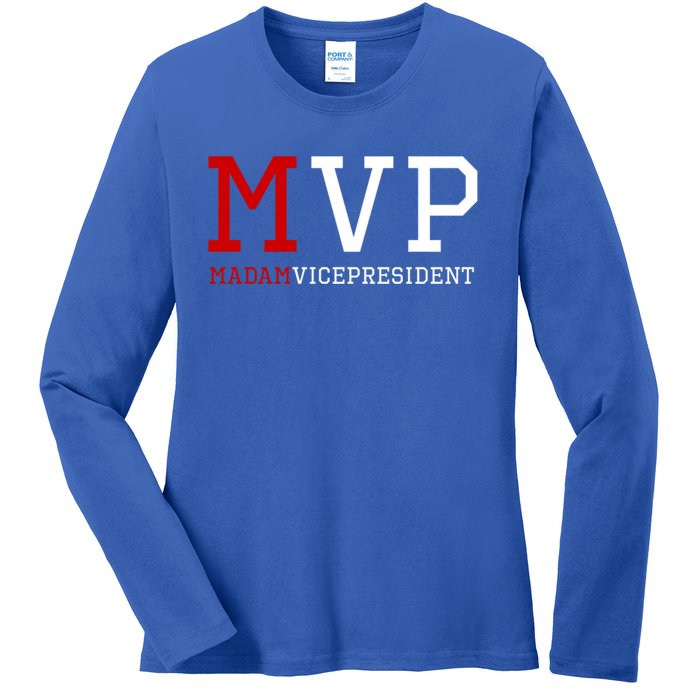 Mvp Madam Vice President Varsity Gift Ladies Long Sleeve Shirt