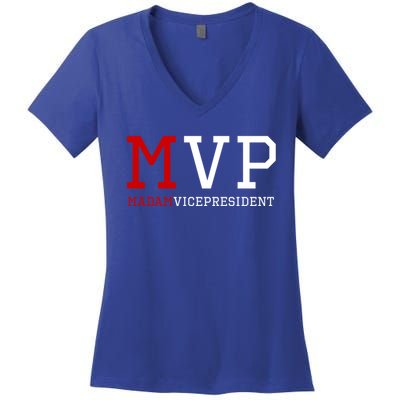 Mvp Madam Vice President Varsity Gift Women's V-Neck T-Shirt