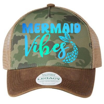 Mermaid Mermaid Vibes Tail Swimming Beach Legacy Tie Dye Trucker Hat